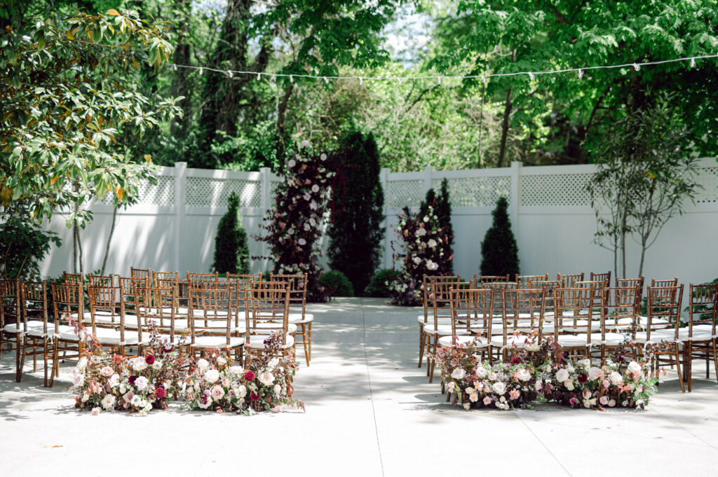 outdoor wedding at CJ's off the square in Nashville, TN